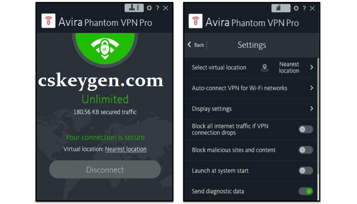 Avira Phantom VPN Pro License Key